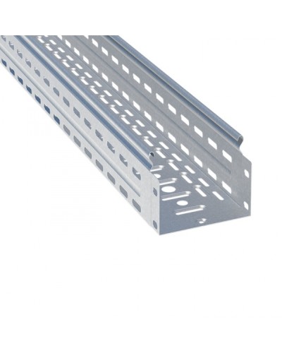 Лоток перфорированный 100х100х3000-0,7 мм EKF (L10010001) в Комсомольске-на-Амуре Кабельные лотки Pintop.ru