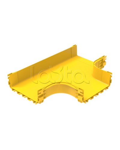 Ответвитель Т-образный 300х100 для оптического лотка Hyperline FBTR-300-TEE в Комсомольске-на-Амуре Аксессуары для лотков Pintop.ru