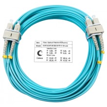 Шнур оптический duplex SC-SC 50/125 mm OM3 10м LSZH Cabeus FOP-50-SC-SC-10m