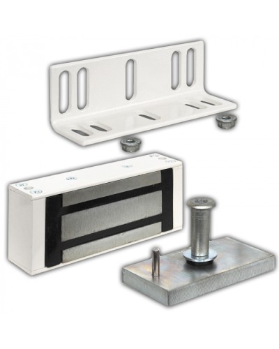 Замок электромагнитный Олевс М1-300 белый в Комсомольске-на-Амуре Электромагнитные замки Pintop.ru