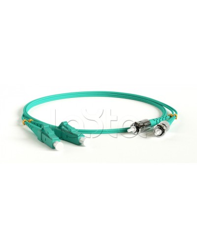 Патч-корд волоконно-оптический Hyperline FC-D2-503-LC/PR-ST/PR-H-3M-LSZH-AQ в Комсомольске-на-Амуре Патч-корды оптические Pintop.ru