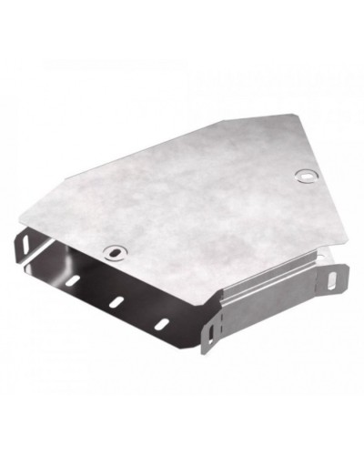 Угол горизонтальный 45 градусов с крышкой Стандарт 200х50 Промрукав (PR16.0522) в Комсомольске-на-Амуре Аксессуары для лотков Pintop.ru