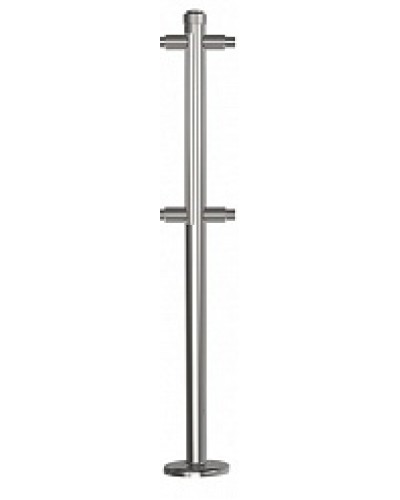 Стойка стационарная хромированная Ростов-Дон ОБ1/2-2-180 ХРОМ в Комсомольске-на-Амуре Ограждения Pintop.ru