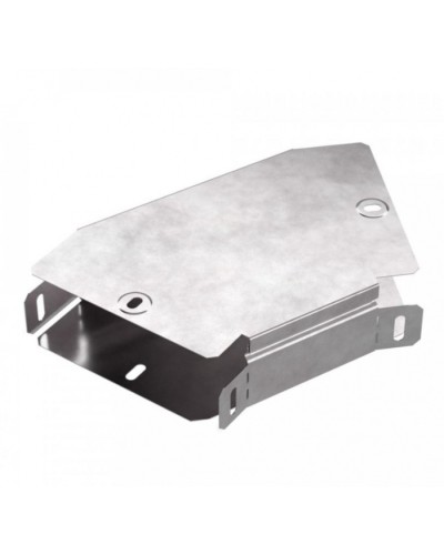 Угол горизонтальный 45 градусов с крышкой Стандарт 150х50 Промрукав (PR16.0426) в Комсомольске-на-Амуре Аксессуары для лотков Pintop.ru