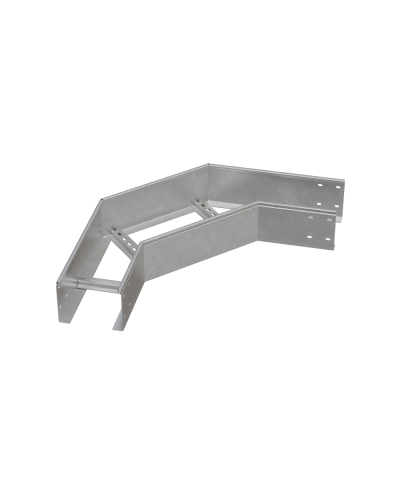 Угол лестничный горизонтальный 90 гр. 150х800х1,5 мм N КМ-профиль (LGL90-150-800-1.5 N) в Комсомольске-на-Амуре Аксессуары для лотков Pintop.ru