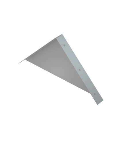 Заглушка двускатной крышки 150 мм HD85 КМ-профиль (ZKLZ150 HD85) в Комсомольске-на-Амуре Аксессуары для лотков Pintop.ru