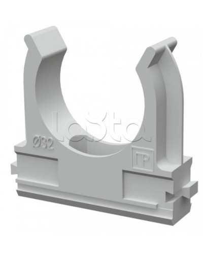 Крепеж-клипса для труб АБС-пластик в карт д32 (50шт/500шт уп/кор) Промрукав (PR.0632) в Комсомольске-на-Амуре Держатели, клипсы, скобы Pintop.ru