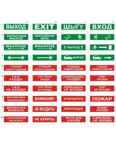 Табло ВИСТЛ Молния-24 СН Аэрозоль не входи в Комсомольске-на-Амуре Оповещатели Pintop.ru