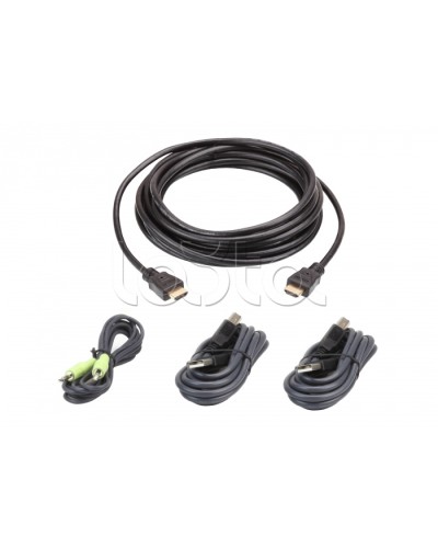 Комплект кабелей USB, HDMI для защищенного KVM-переключателя (3м) ATEN 2L-7D03UHX4 в Комсомольске-на-Амуре Видеоусилители, Модуляторы, Делители Pintop.ru