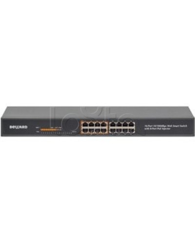 Коммутатор PoE 16-портовый Beward STW-16P8 в Комсомольске-на-Амуре Коммутаторы Pintop.ru