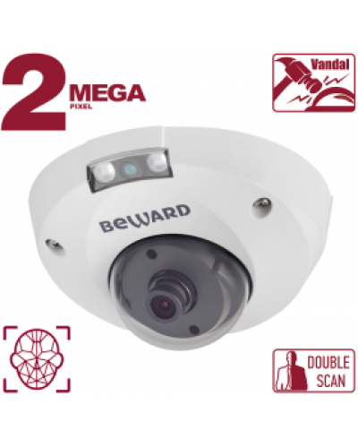 IP-камера видеонаблюдения антивандальная уличная купольная Beward B2530DMR в Комсомольске-на-Амуре IP-камеры Pintop.ru