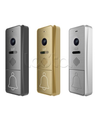 Панель вызывная CTV-D4004FHD (золото) в Комсомольске-на-Амуре Вызывные видеопанели малоабонентные Pintop.ru