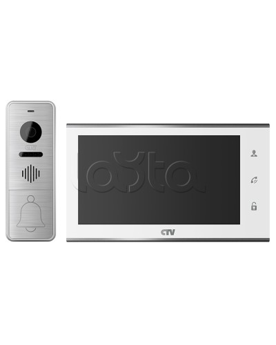 Комплект видеодомофона CTV-DP4705AHD (белый) в Комсомольске-на-Амуре Комплекты домофонов Pintop.ru