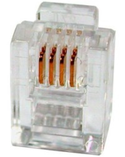 Разъем телефонный RJ11 (6P4C) Cabeus в Комсомольске-на-Амуре Коннекторы и разъемы Pintop.ru