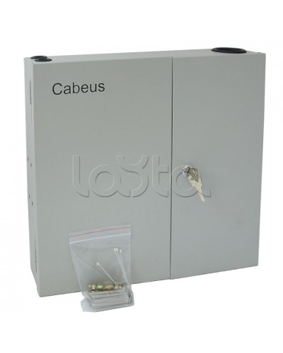 Бокс оптический настенный 19 на 8 SC/2xLC порта Cabeus FO-WL-8SC-K в Комсомольске-на-Амуре Кросс оптический Pintop.ru