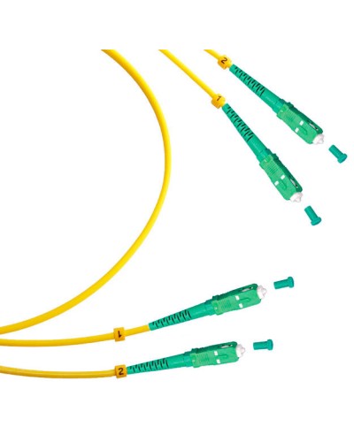 Шнур оптический duplex SC/APC-SC/APC 9/125 sm 10м LSZH Cabeus FOP(d)-9-SC/APC-SC/APC-10m в Комсомольске-на-Амуре Патч-корды оптические Pintop.ru