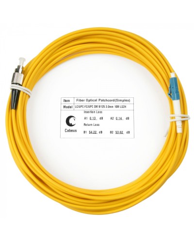 Шнур оптический simplex LC-FC 9/125 sm 15м LSZH Cabeus FOP(s)-9-LC-FC-15m в Комсомольске-на-Амуре Патч-корды оптические Pintop.ru