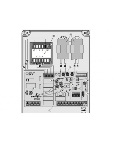 Блок управления для приводов распашных ворот Came 002ZA3P в Комсомольске-на-Амуре Автоматизация ворот Pintop.ru