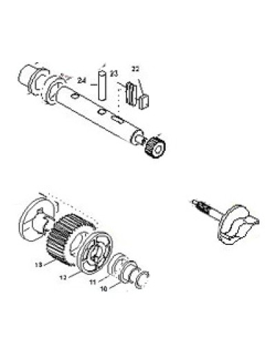 Выходной вал BX-E, BX-E241 Came 119RIBX015 в Комсомольске-на-Амуре Запчасти для шлагбаумов и автоматики Pintop.ru