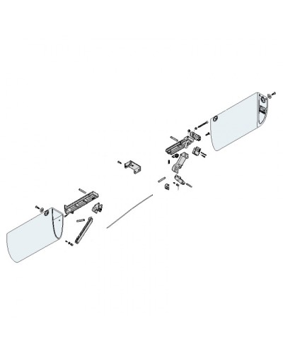 Заглушки боковые профиля безопасности DF Came 119RIR225 в Комсомольске-на-Амуре Запчасти для шлагбаумов и автоматики Pintop.ru
