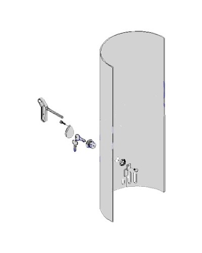 Крышка с замком разблокировки CAT-X Came 119RIX012 в Комсомольске-на-Амуре Запчасти для шлагбаумов и автоматики Pintop.ru