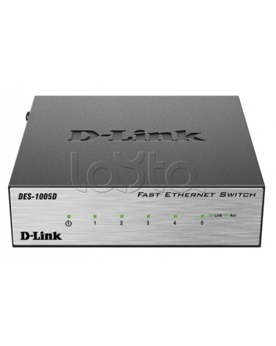 Коммутатор 5-портовый D-Link DES-1005D/O2B в Комсомольске-на-Амуре Коммутаторы Pintop.ru
