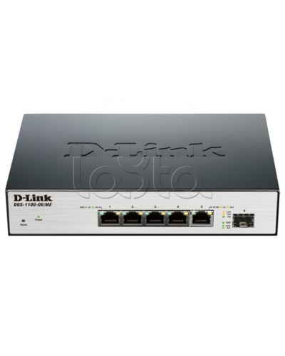 Коммутатор 6-портовый D-Link DGS-1100-06/ME/A1B в Комсомольске-на-Амуре Коммутаторы Pintop.ru