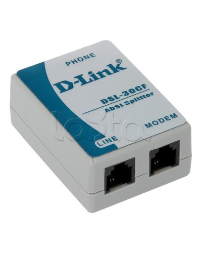 Сплиттер ADSL D-Link DSL-30CF/RS в Комсомольске-на-Амуре Маршрутизаторы, Роутеры и Точки Доступа Pintop.ru