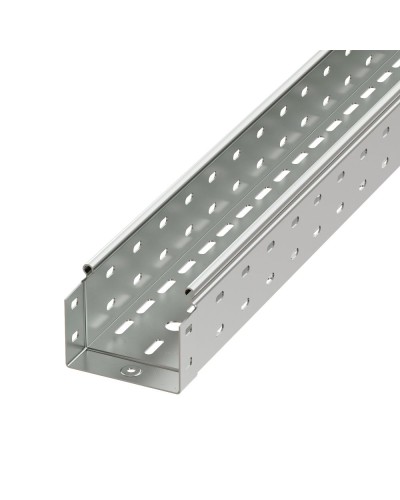 Лоток перфорированный 100х50 L3000 толщ.1,5 мм, горячеоцинкованный DKC (3526215HDZ) в Комсомольске-на-Амуре Аксессуары для лотков Pintop.ru