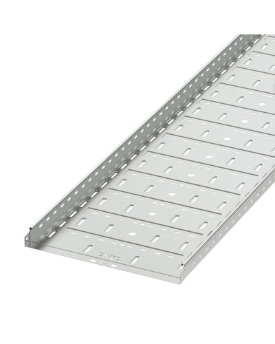 Лоток перфорированный 500х50 L3000, горячеоцинкованный DKC 35267HDZ в Комсомольске-на-Амуре Кабельные лотки Pintop.ru