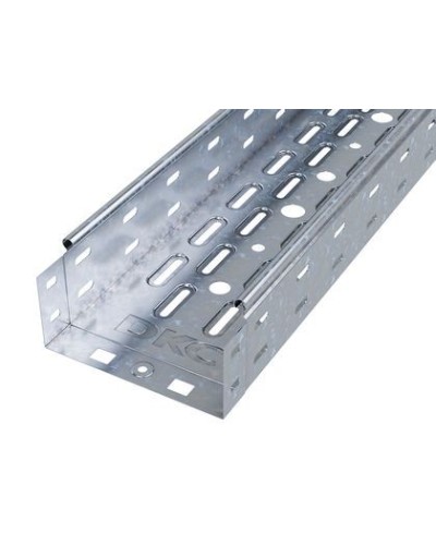 Лоток перфорированный 150х100 L 2000, горячеоцинкованный DKC 35332HDZ в Комсомольске-на-Амуре Кабельные лотки Pintop.ru