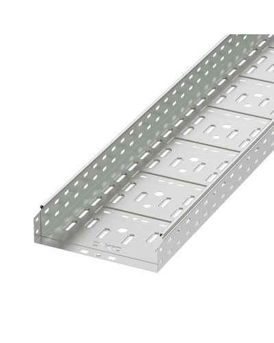 Лоток перфорированный 300х100 L 2000, горячеоцинкованный DKC 35334HDZ в Комсомольске-на-Амуре Кабельные лотки Pintop.ru