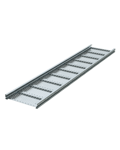 Лоток листовой 100х600, лонжерон 2 мм, L 6 м, горячий цинк DKC (USH616HDZ) в Комсомольске-на-Амуре Кабельные лотки Pintop.ru