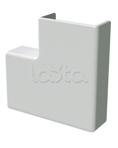 Угол плоский белый 22x10 DKC (00407R) в Комсомольске-на-Амуре Аксессуары для кабель-канала Pintop.ru