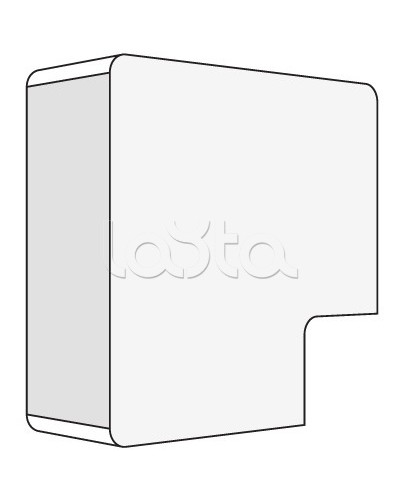 Угол плоский для миниканалов TMC AMP 15x17 DKC 00414 в Комсомольске-на-Амуре Аксессуары для кабель-канала Pintop.ru