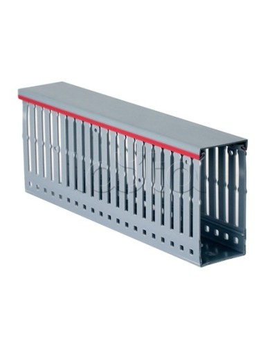 Короб перфорированный, серый RL6 100x60 мм DKC 01140RL в Комсомольске-на-Амуре Кабельные лотки Pintop.ru