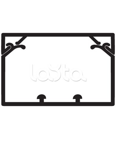 Кабель-канал 80x40 с крышкой с направляющими для установки разделителей TA-GN DKC 01781 в Комсомольске-на-Амуре Кабель-канал Pintop.ru