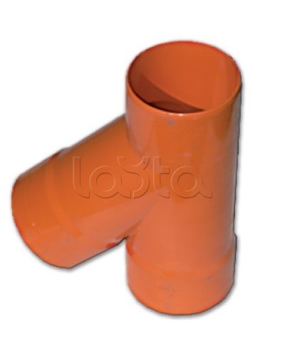 Тройник для двустенных труб одного диаметра ф63мм, 45°, полипропилен DKC 019063 в Комсомольске-на-Амуре Повороты, муфты, тройники Pintop.ru