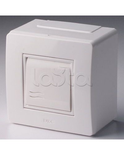 Коробка в сборе с выключателем, белая DKC 10002 в Комсомольске-на-Амуре Аксессуары для кабель-канала Pintop.ru