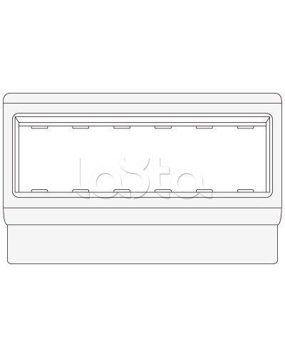 Рамка-суппорт под 6 модулей BRAVA PDA-3BN 100 DKC 10653 в Комсомольске-на-Амуре Аксессуары для кабель-канала Pintop.ru