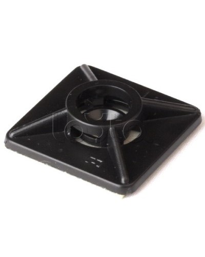 Монтажная база двойная самоклеящаяся, черная, 27x27 DKC 25475 в Комсомольске-на-Амуре Крепежные изделия Pintop.ru