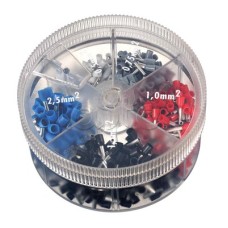 Контейнер наконечников-гильз с изолир.фланцем 2,50 кв.мм синий 1 упаковка - 1000 шт DKC 2ARTD10025