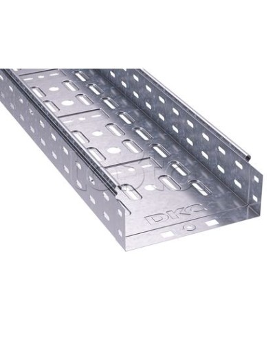 Лоток перфорированный 300х100 L3000, горячеоцинкованный DKC 35344HDZ в Комсомольске-на-Амуре Кабельные лотки Pintop.ru