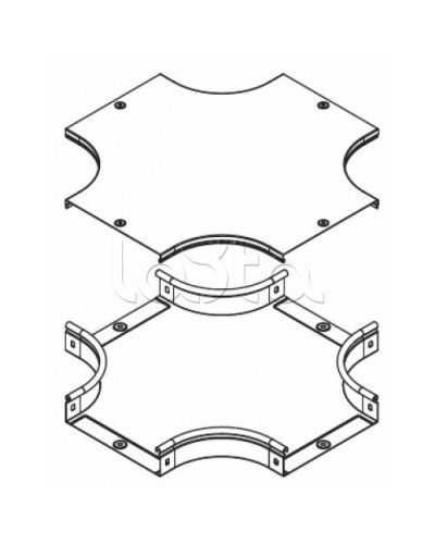 Крышка DPX на ответвитель крестообразный осн. 200 DKC 38064 в Комсомольске-на-Амуре Аксессуары для лотков Pintop.ru