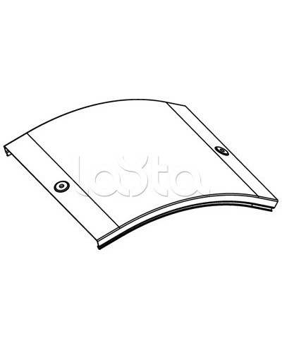 Крышка CD 45 на угол вертикальный внешн. 45° осн. 200 DKC 38264 в Комсомольске-на-Амуре Аксессуары для лотков Pintop.ru