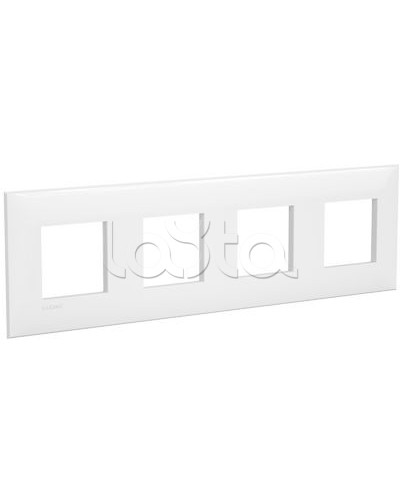 Рамка ARTLEBEDEV Белое облако Avanti, 8 мод. DKC 4400908 в Комсомольске-на-Амуре Аксессуары для стоек и шкафов Pintop.ru