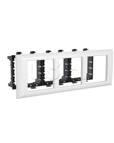 Рамка-суппорт Avanti белый для In-liner Front, 6 мод. DKC 4400916 в Комсомольске-на-Амуре Аксессуары для лотков Pintop.ru