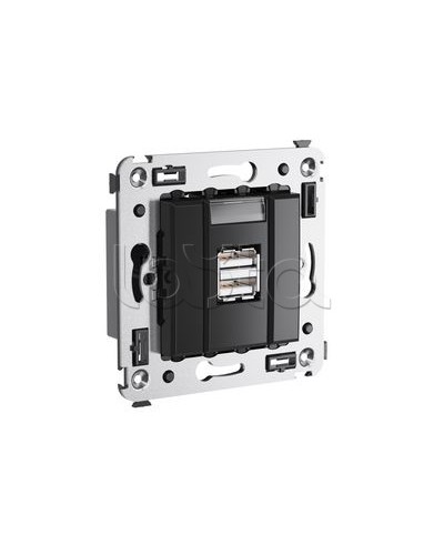 Устройство зарядное Avanti, Черный квадрат DKC 4402543 в Комсомольске-на-Амуре Блоки розеток Pintop.ru