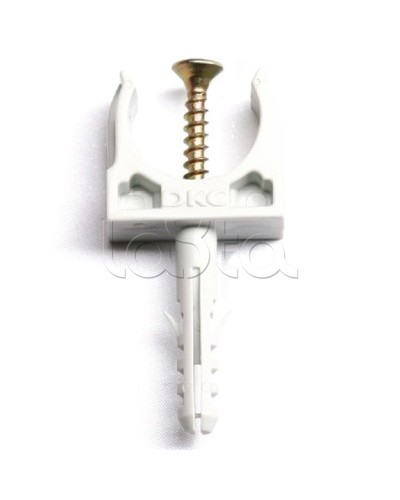 Держатель с защелкой и дюбелем, д.20 мм DKC 51320 в Комсомольске-на-Амуре Держатели, клипсы, скобы Pintop.ru