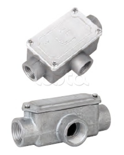 Коробка ответвительная алюминиевая, 3 ввода, М20х1,5 ,IP55, 118х67х42мм DKC 6330-20 в Комсомольске-на-Амуре Распределительные коробки Pintop.ru